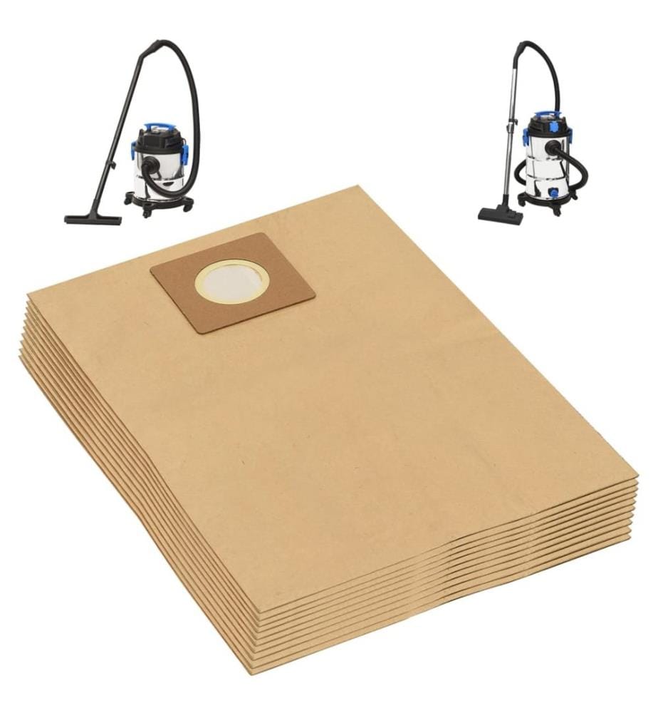 Papierbeutel für Nass- und Trockensauger 10 Stk. Braun