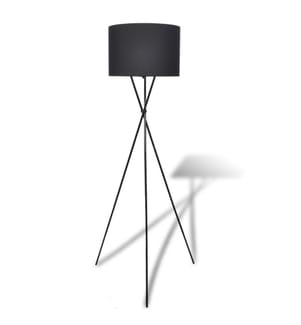 Lampadaire avec support haut Noir