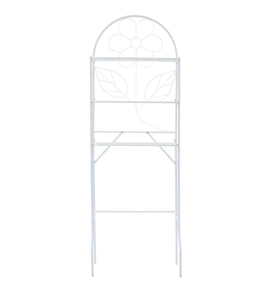 Toilettenregal Weiss 60x33x174 cm