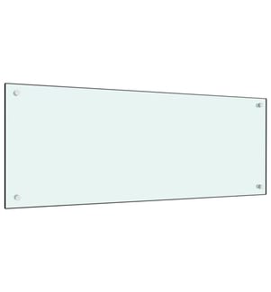 Dosseret de cuisine Blanc 100x40 cm Verre trempé