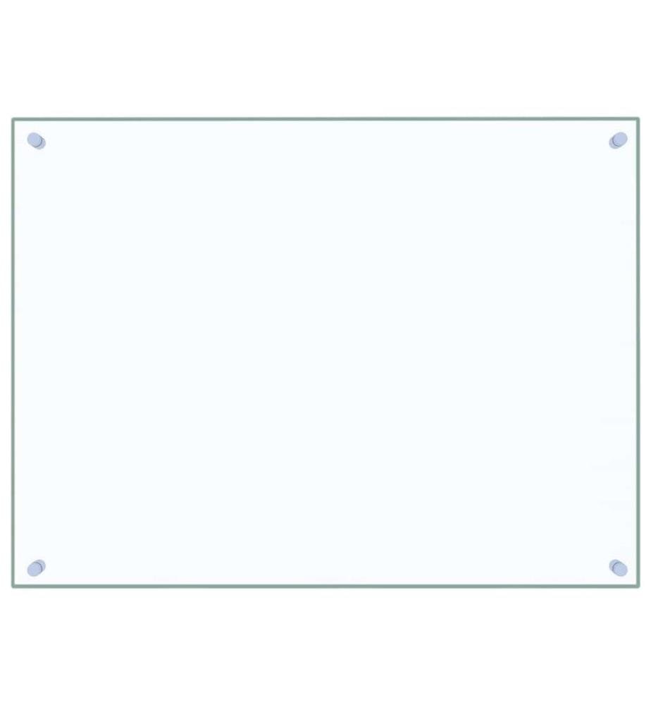 Dosseret de cuisine Transparent 80x60 cm Verre trempé