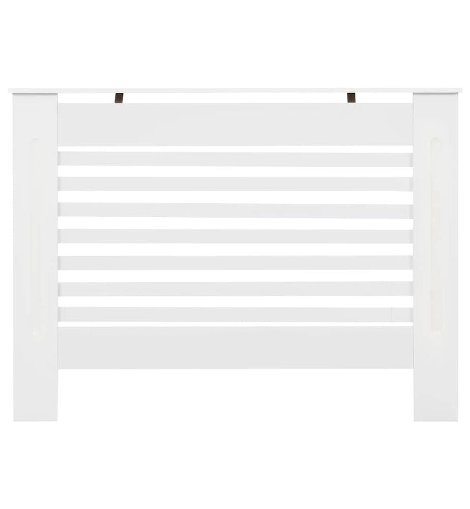 Cache-radiateur Blanc 112x19x81,5 cm MDF