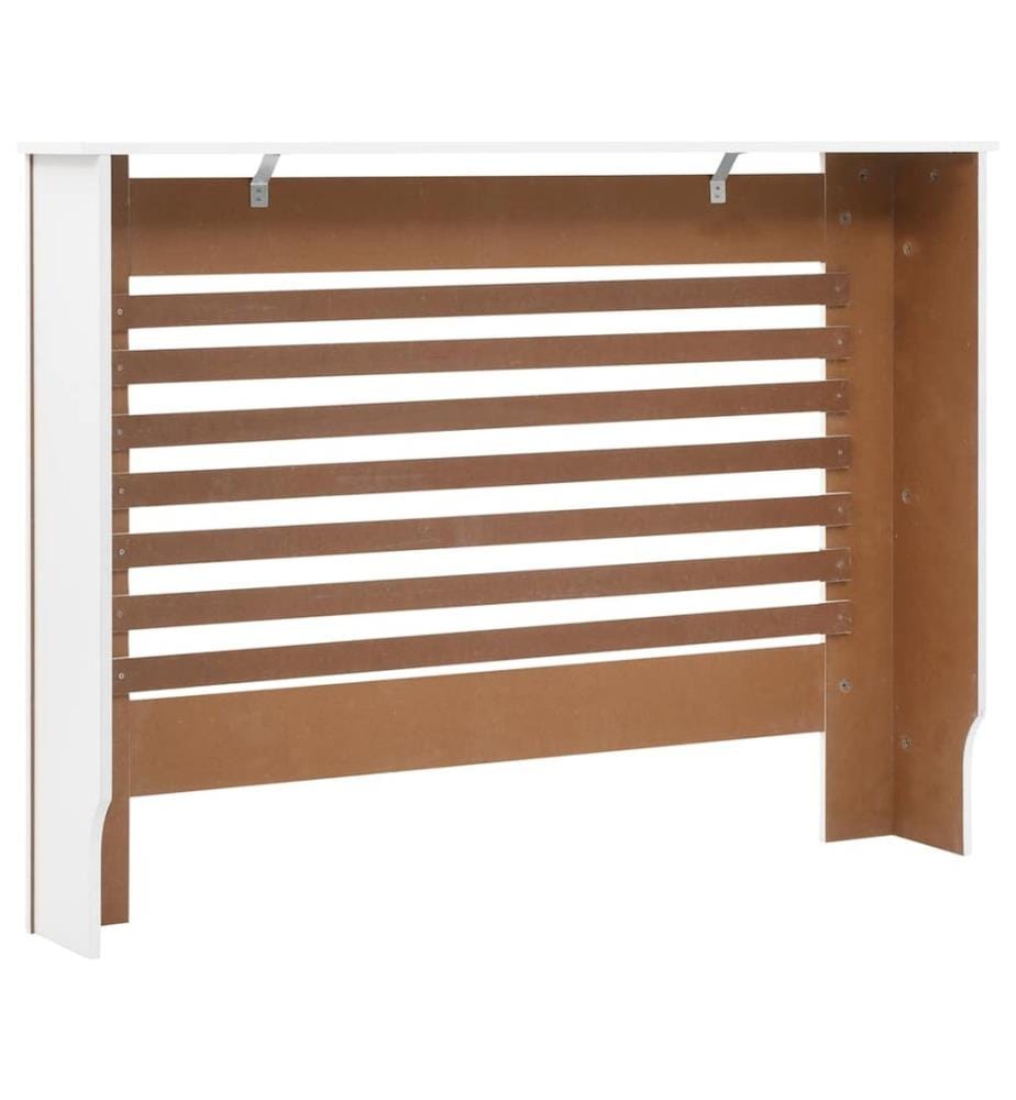 Cache-radiateur Blanc 112x19x81,5 cm MDF