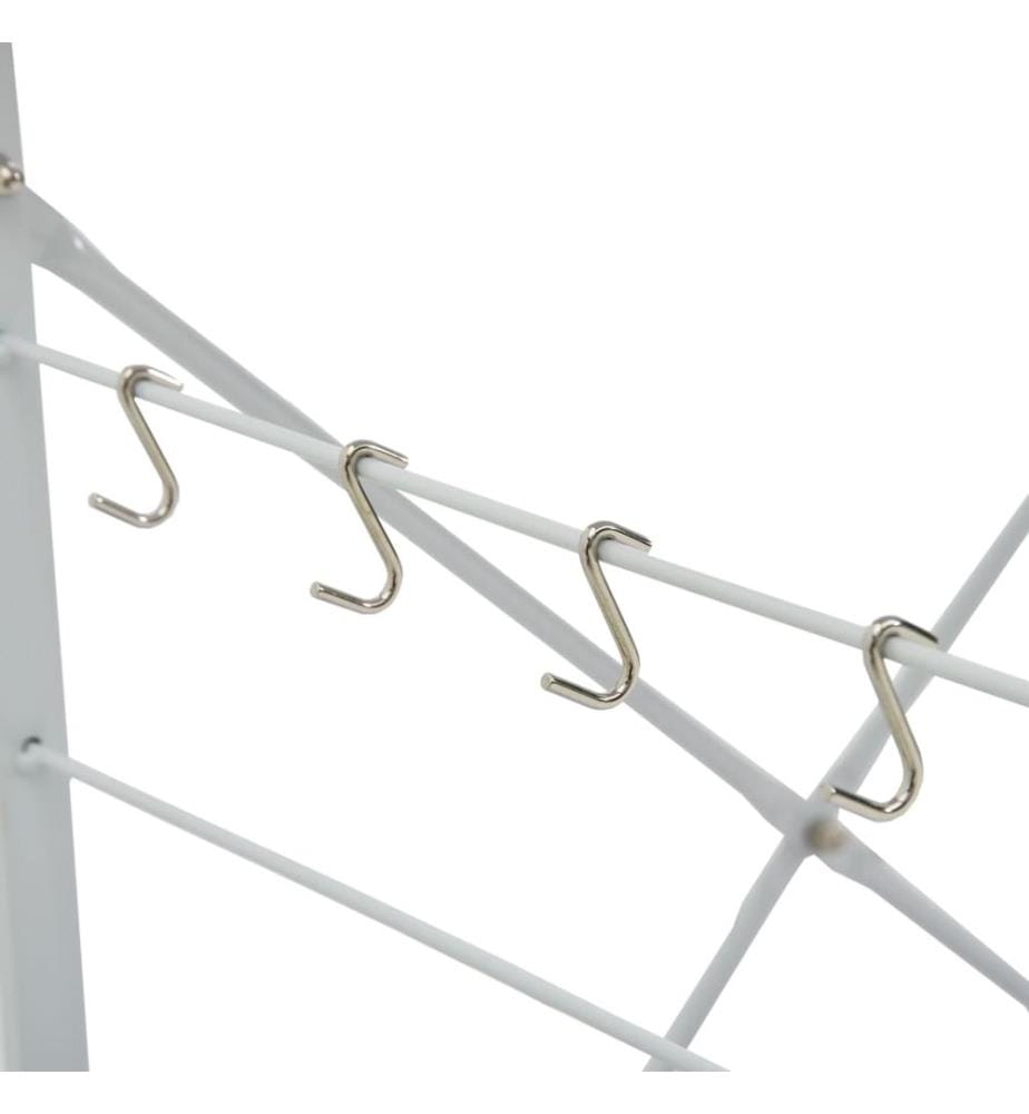 Mikrowellenregal Weiss 60×39,6×79,5 cm Holzwerkstoff
