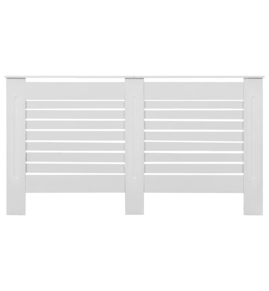 Cache-radiateurs 2 pcs Blanc 152x19x81,5 cm MDF