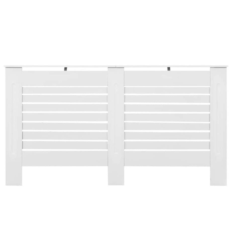 Cache-radiateurs 2 pcs Blanc 152x19x81,5 cm MDF