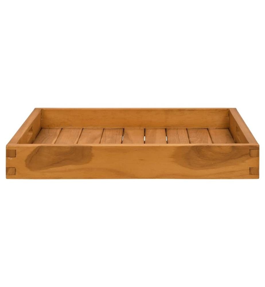Serviertablett 50x50 cm Massivholz Teak