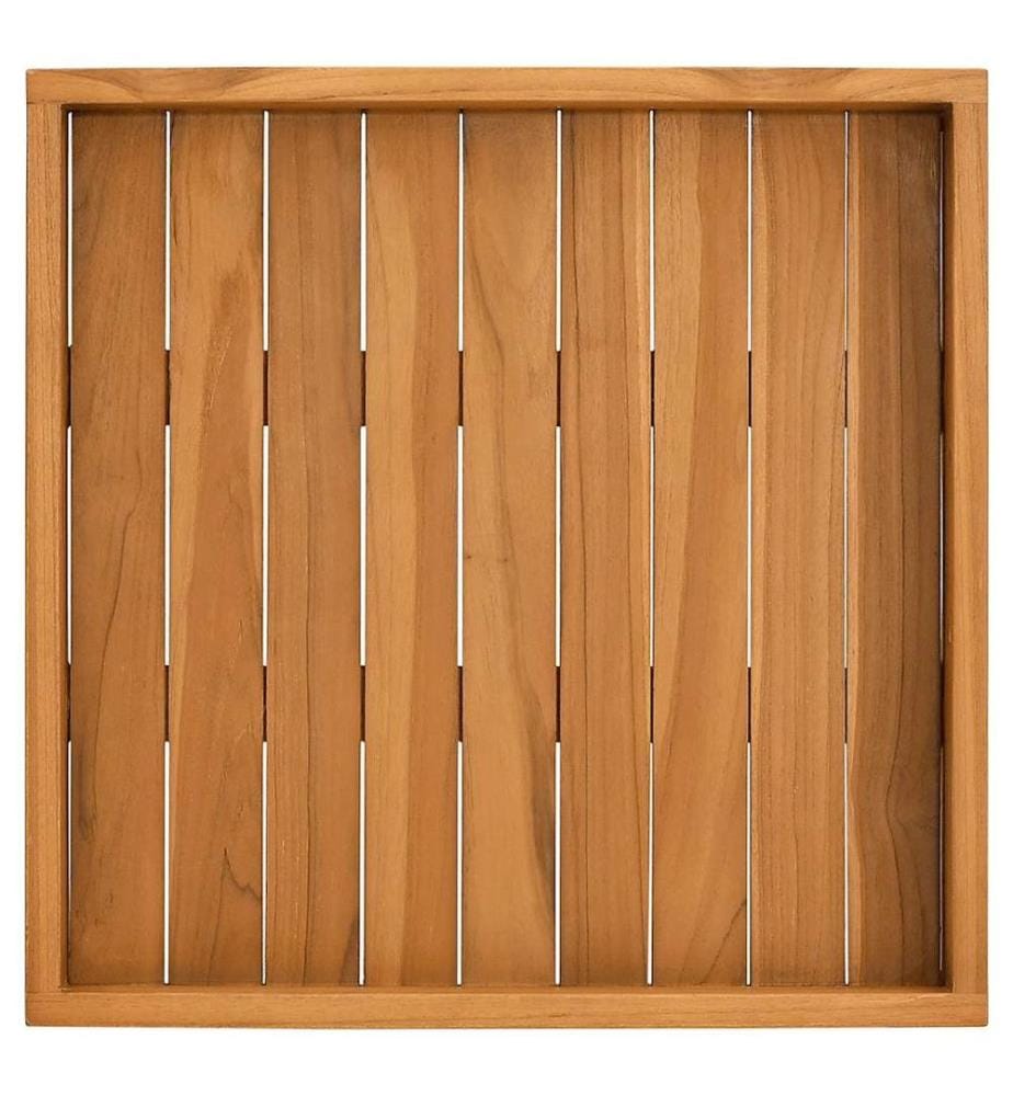 Serviertablett 50x50 cm Massivholz Teak