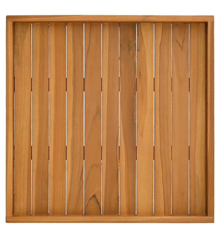 Serviertablett 60x60 cm Massivholz Teak
