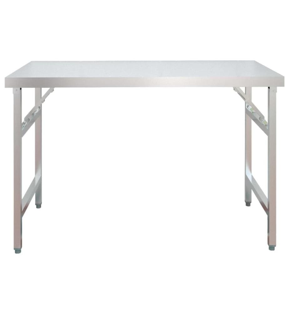 Küchen-Arbeitstisch mit Aufsatzboard 120x60x145 cm Edelstahl