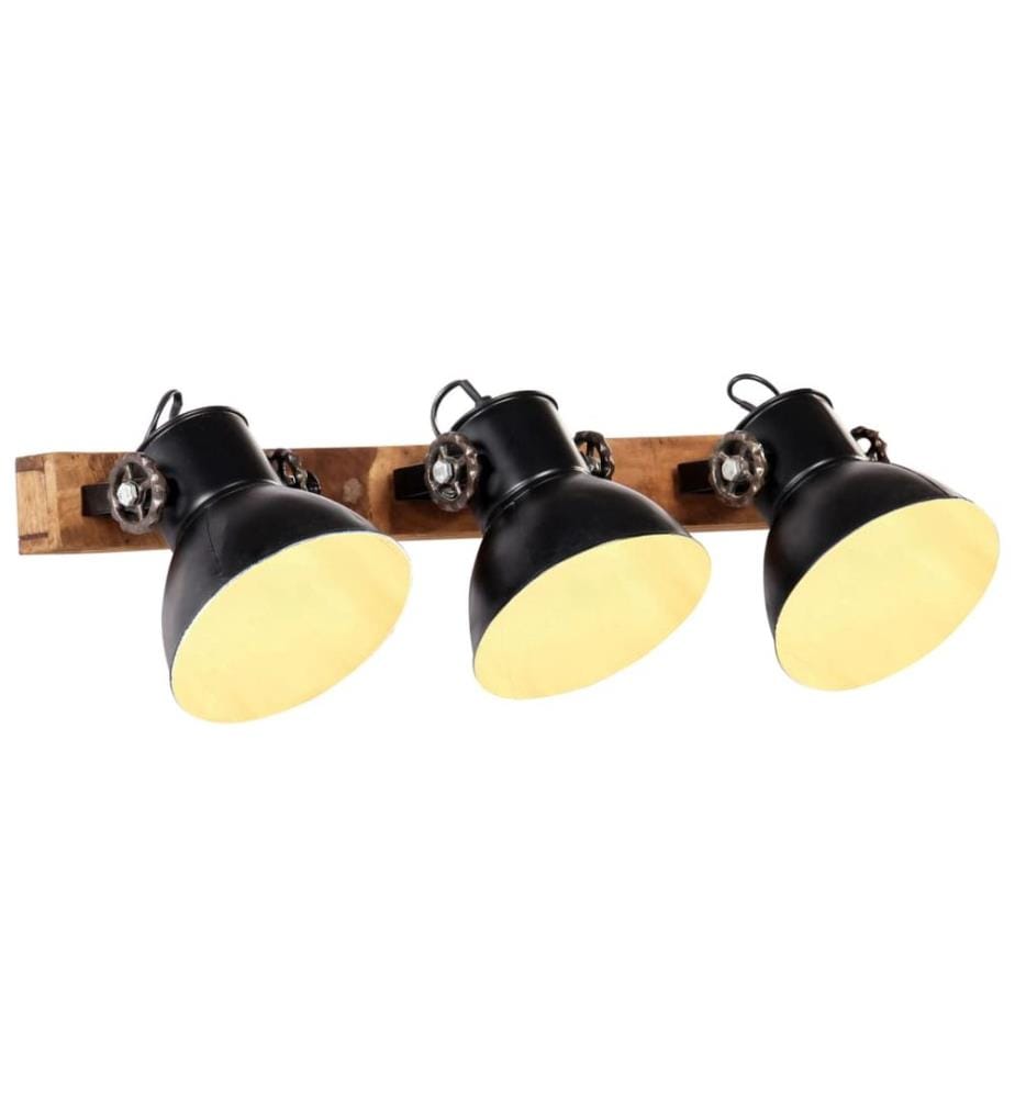 Wandlampe Industriestil Schwarz 65x25 cm E27