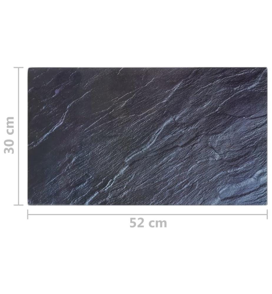 Planches à découper 2pcs motif de pierre naturelle Verre trempé