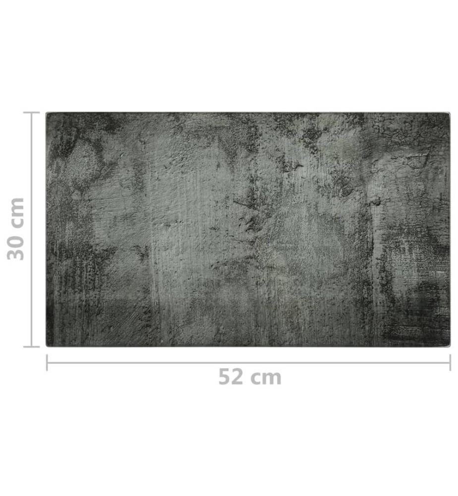 Planches à découper 2 pcs motif de béton Verre trempé