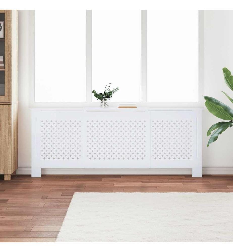 Cache-radiateur MDF Blanc 205 cm