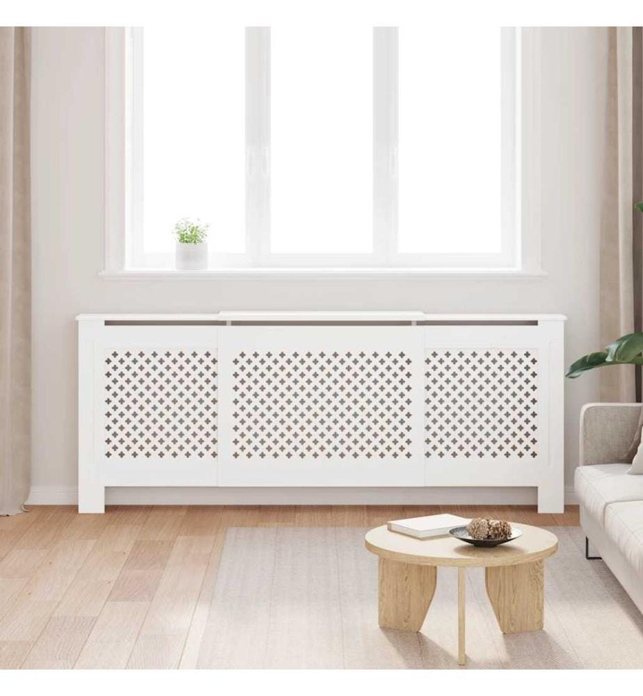 Cache-radiateur MDF Blanc 205 cm