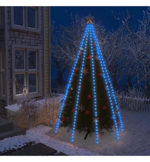 Weihnachtsbaum-Lichternetz mit 400 LEDs Blau 400 cm