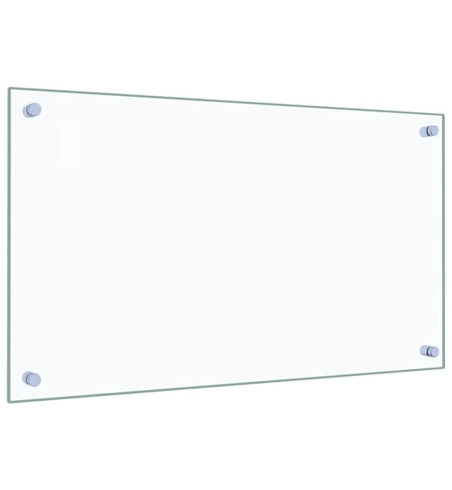 Dosserets de cuisine 2 pcs transparent 70x40 cm verre trempé