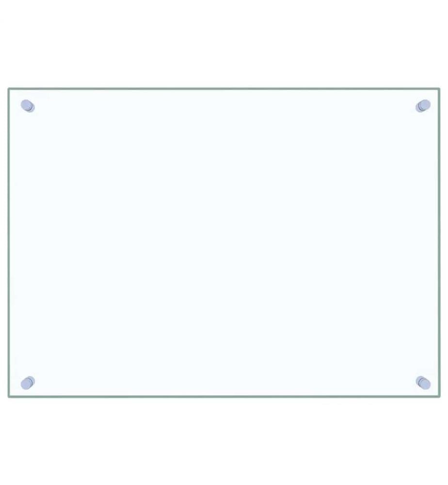Dosserets de cuisine 2 pcs transparent 70x50 cm verre trempé
