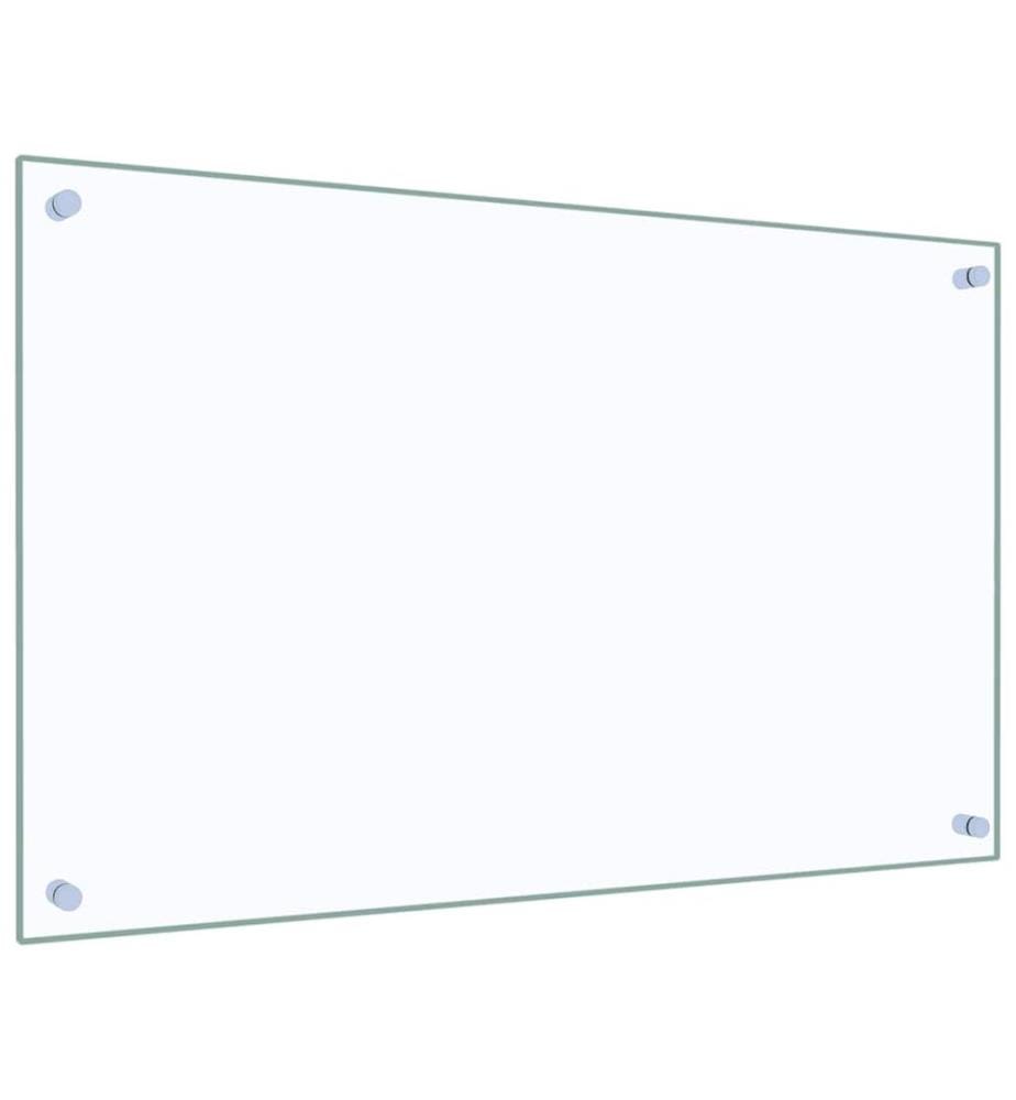 Dosserets de cuisine 2 pcs transparent 80x50 cm verre trempé