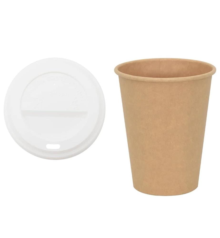 Pappbecher mit Deckeln 1000 Stk. 12oz 300ml