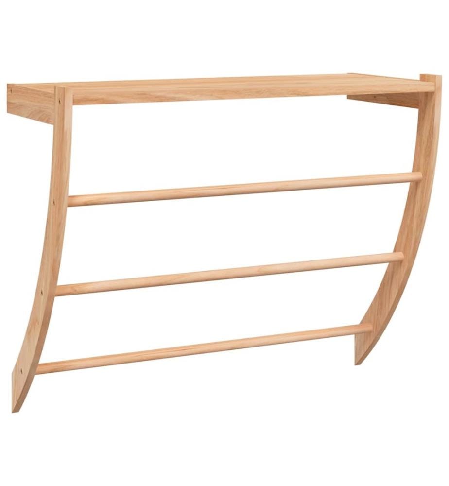 Porte-serviette 60x25,5x49 cm Bois massif de noyer