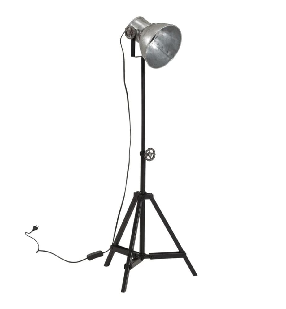 Stehleuchte 25 W Vintage-Silber 35x35x65/95 cm E27