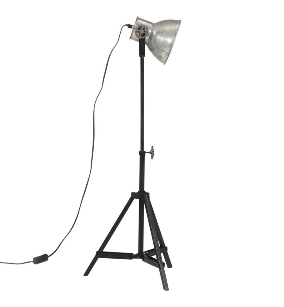 Stehleuchte 25 W Vintage-Silber 35x35x65/95 cm E27