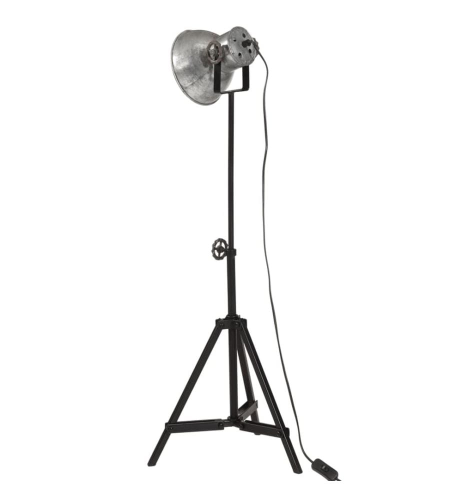Stehleuchte 25 W Vintage-Silber 35x35x65/95 cm E27