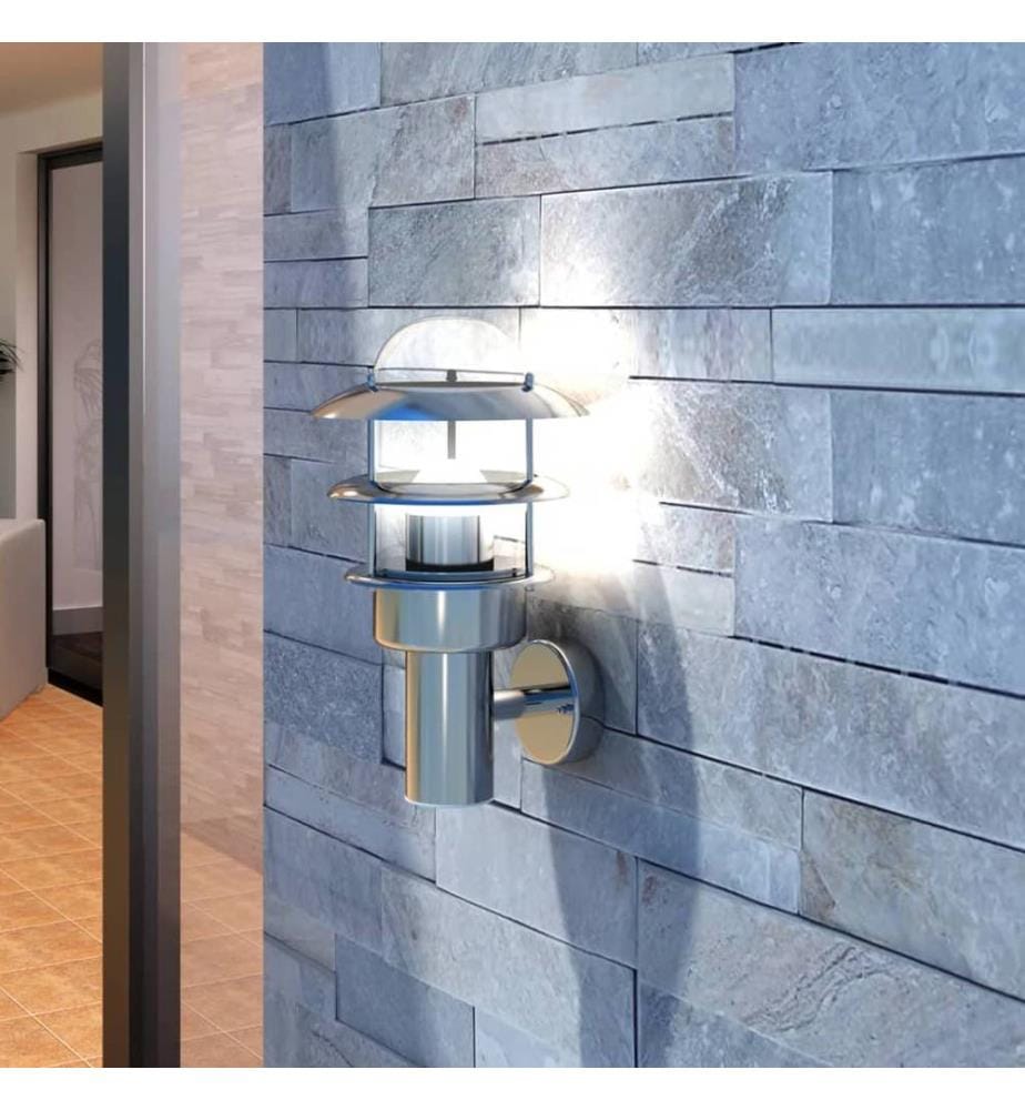 Patio LED Wandleuchte Lampe Edelstahl Aussenlampe