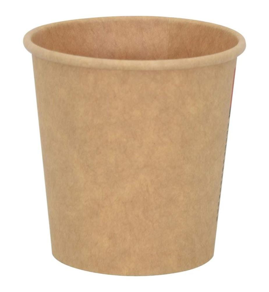 Pappbecher 1000 Stk. 4oz 100ml Braun