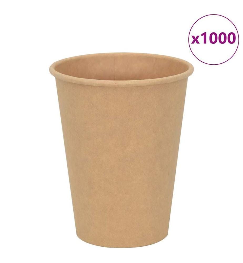 Pappbecher 1000 Stk. 12oz 300ml Braun