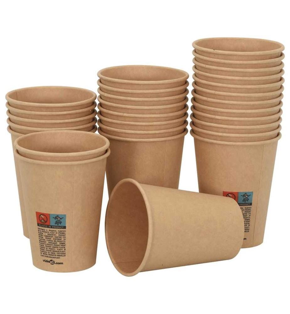 Pappbecher 1000 Stk. 12oz 300ml Braun