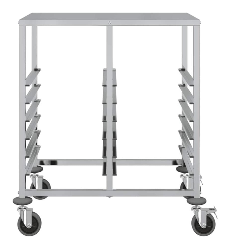 Chariot à plateaux 12 bacs GN 75x55x87 cm acier inoxydable