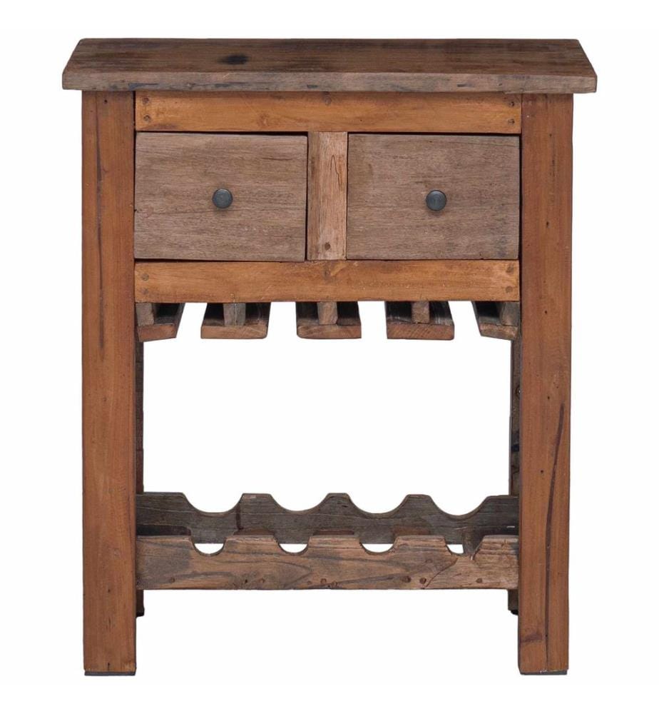 Schrank Braun 60 x 30 x 70 cm Massives upgecyceltes Holz