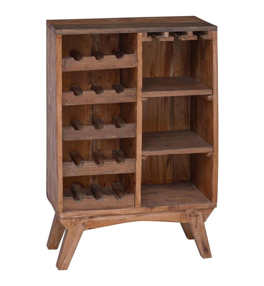 Regal Braun 60 x 30 x 90 cm Massives upgecyceltes Holz