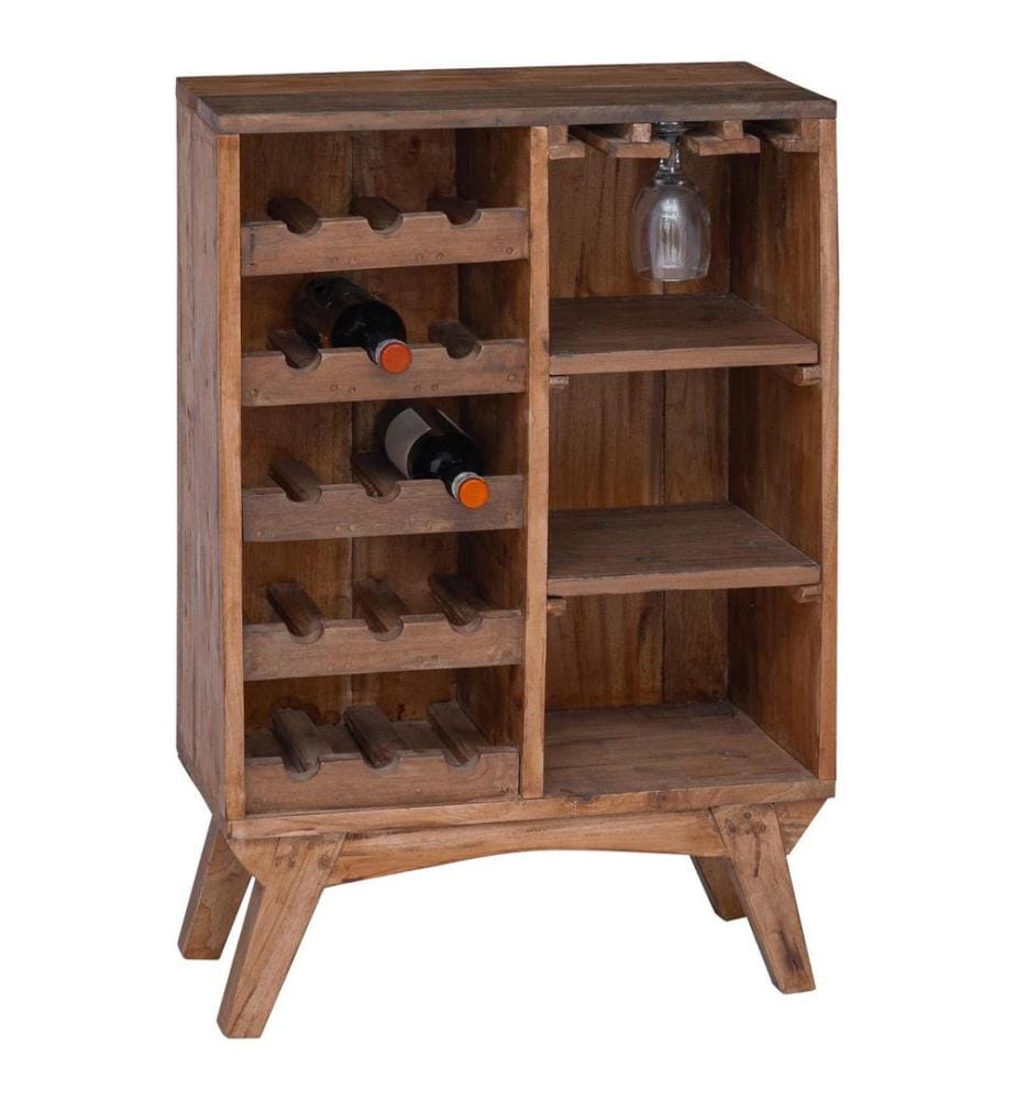 Regal Braun 60 x 30 x 90 cm Massives upgecyceltes Holz