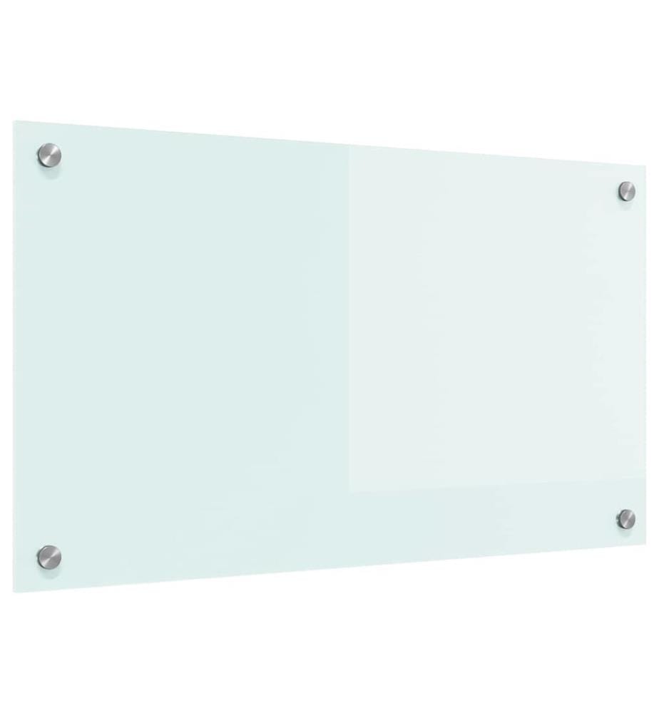 Crédence de cuisine Blanc 70 x 40 cm verre trempé