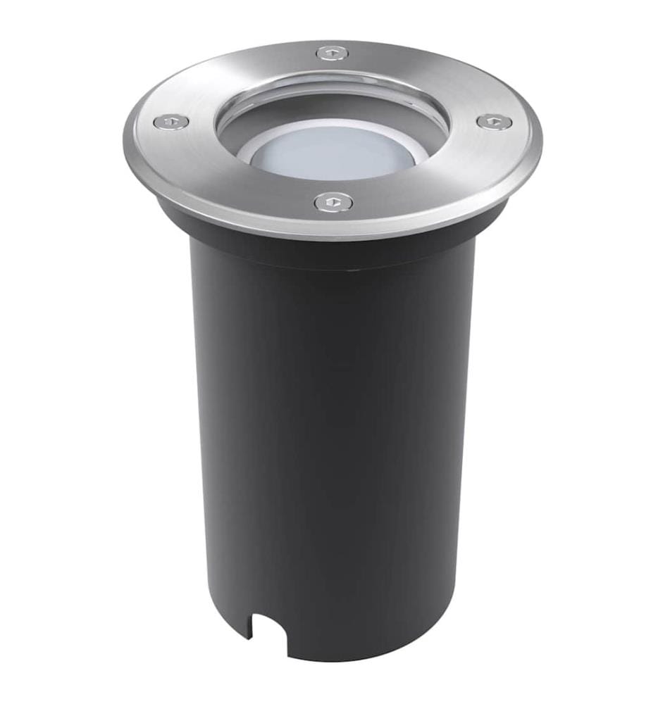 Lampes au sol à LED d'extérieur 3 pcs rond