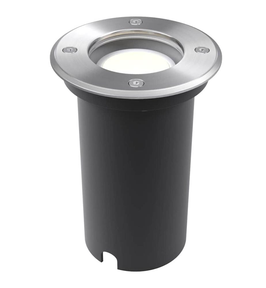 Lampes au sol à LED d'extérieur 3 pcs rond