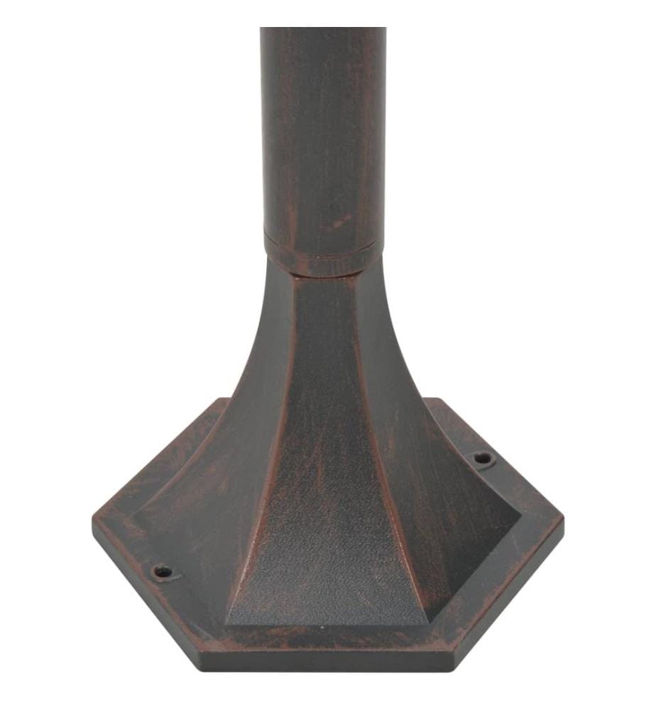 Garten-Pollerleuchte 6 Stk. E27 110 cm Aluminium Bronzefarben