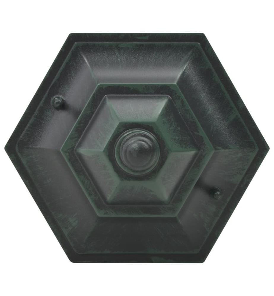 Garten-Pollerleuchte 6 Stk. E27 110 cm Aluminium Dunkelgrün