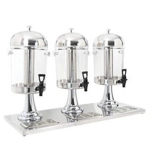 Distributeur de jus en acier inoxydable 3 x 8 L