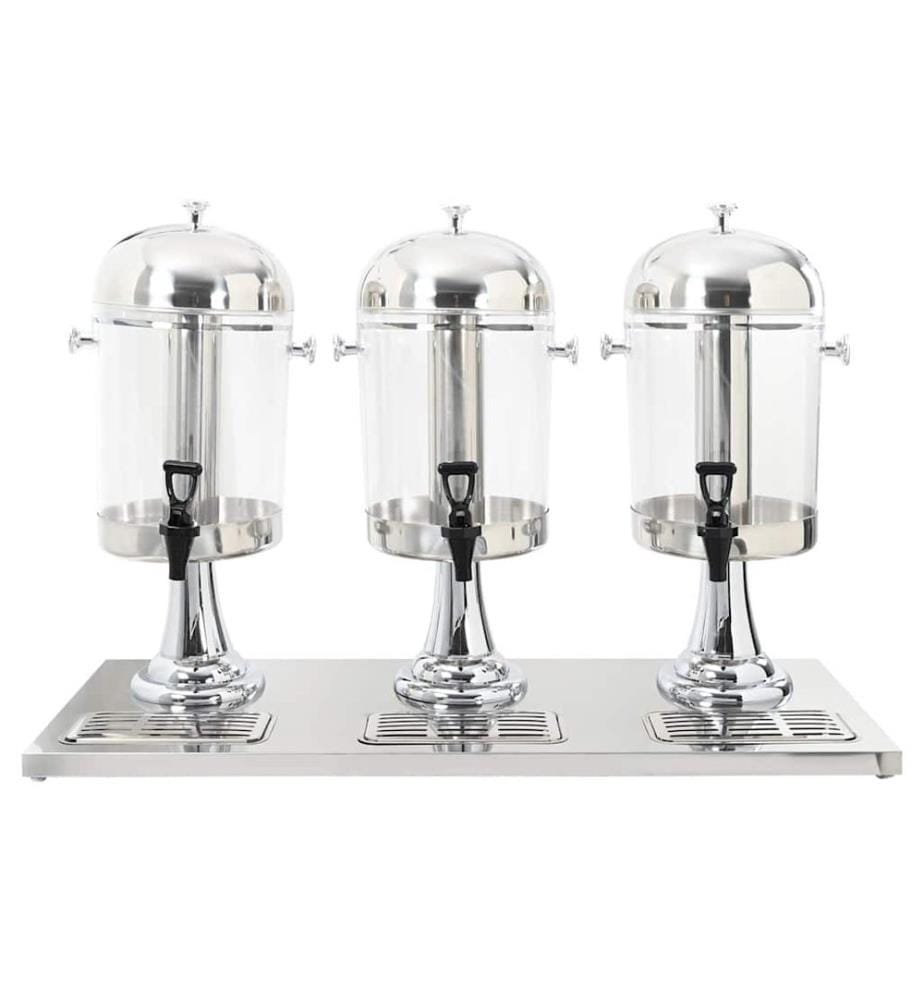 Distributeur de jus en acier inoxydable 3 x 8 L