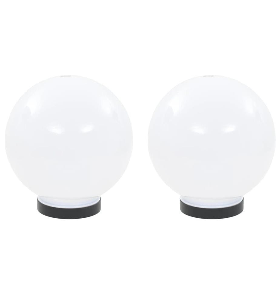 Lampe à LED sous forme de boule 2 pcs Sphérique 20 cm PMMA