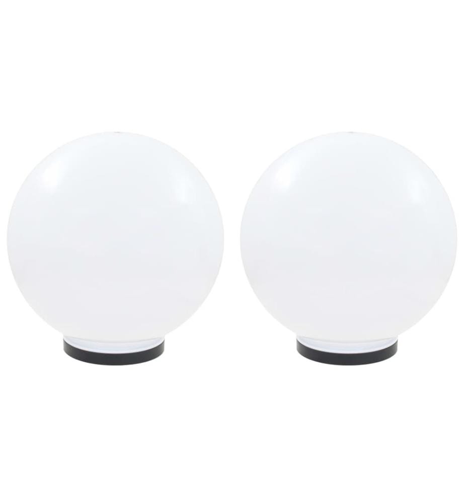 Lampe à LED sous forme de boule 2 pcs Sphérique 40 cm PMMA
