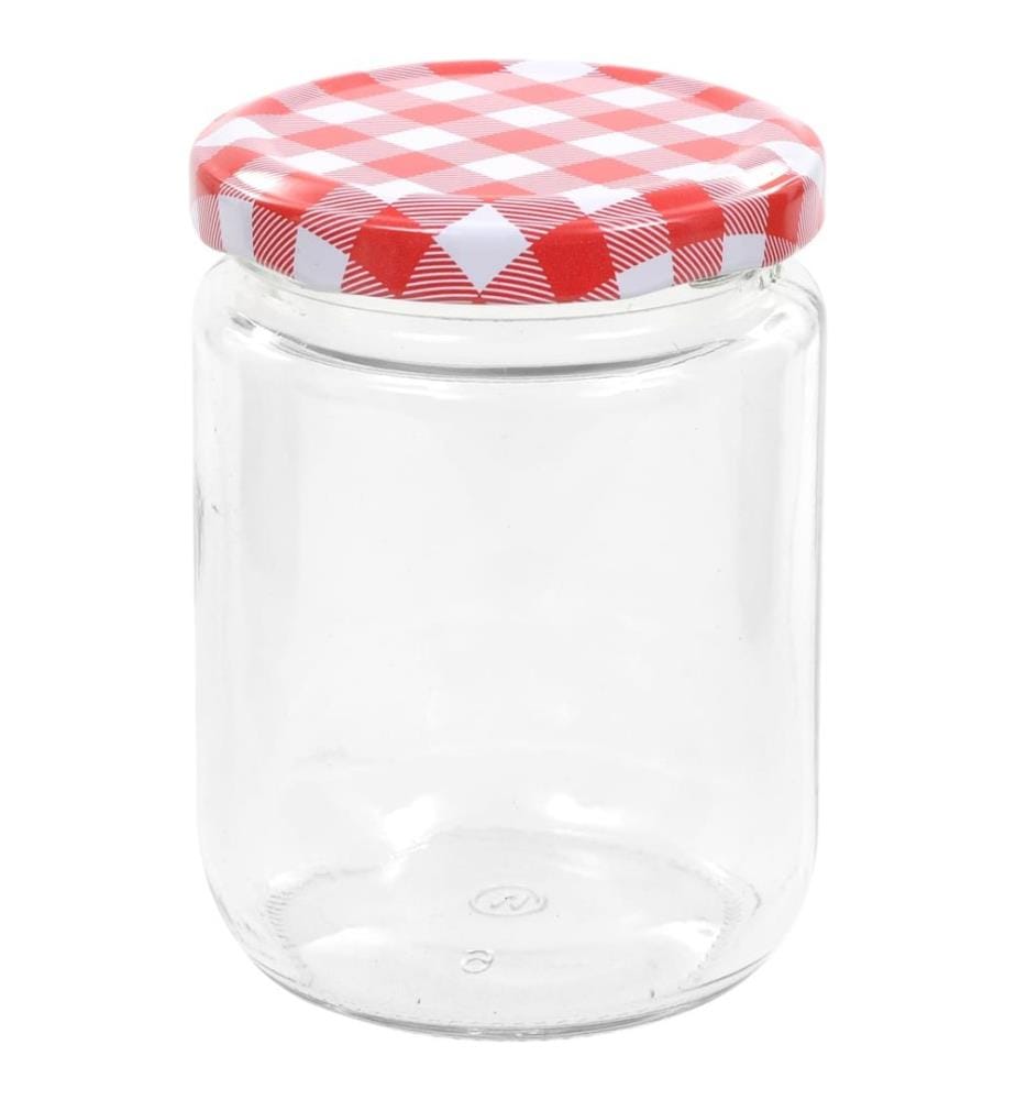 Marmeladengläser mit Weissem/Rotem Deckel 96 Stk. 230 ml