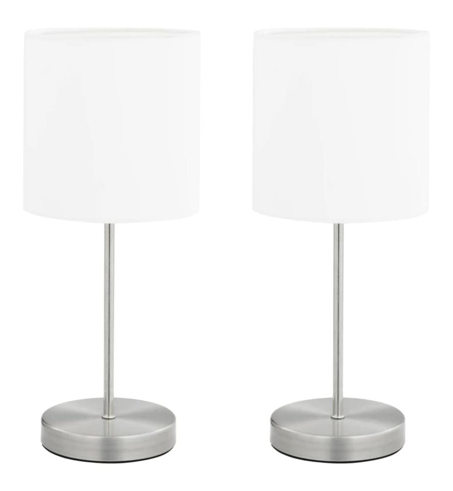 Tischlampen 2 Stk. Touch-Sensor Weiss E14