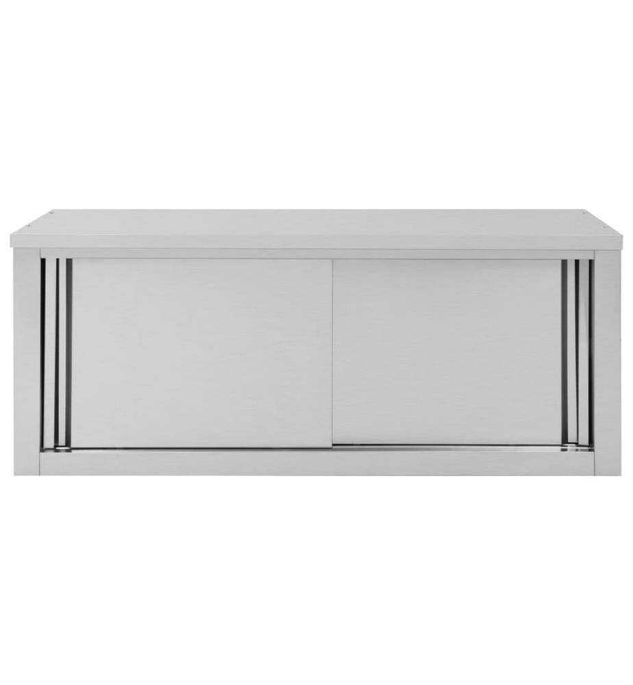 Armoire de cuisine avec portes coulissantes 120x40x50 cm Inox