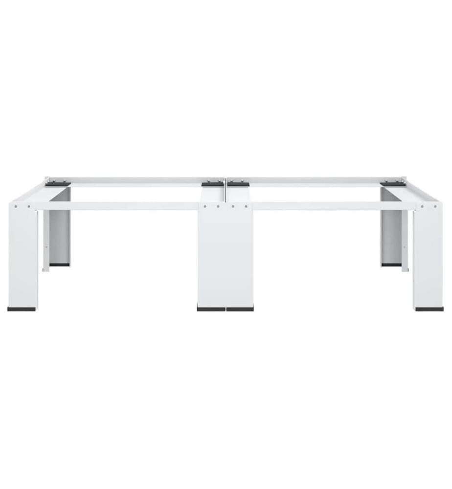 Socle double pour lave-linge et sèche-linge Blanc