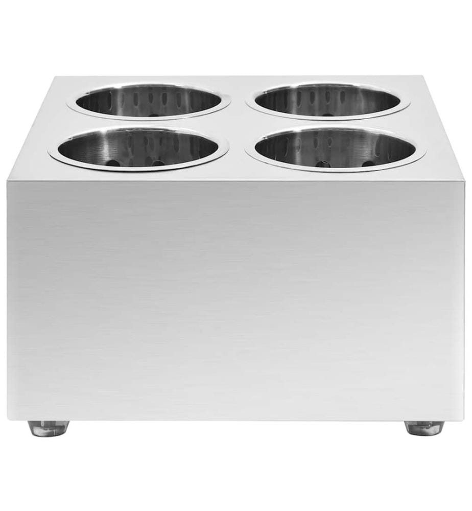 Porte-couverts 4 grilles Carré Acier inoxydable
